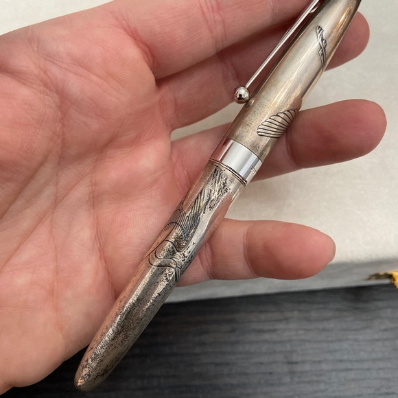 Pilot Namiki Yukari Sterling Silver Fountain Pen - Picture 10 of 12